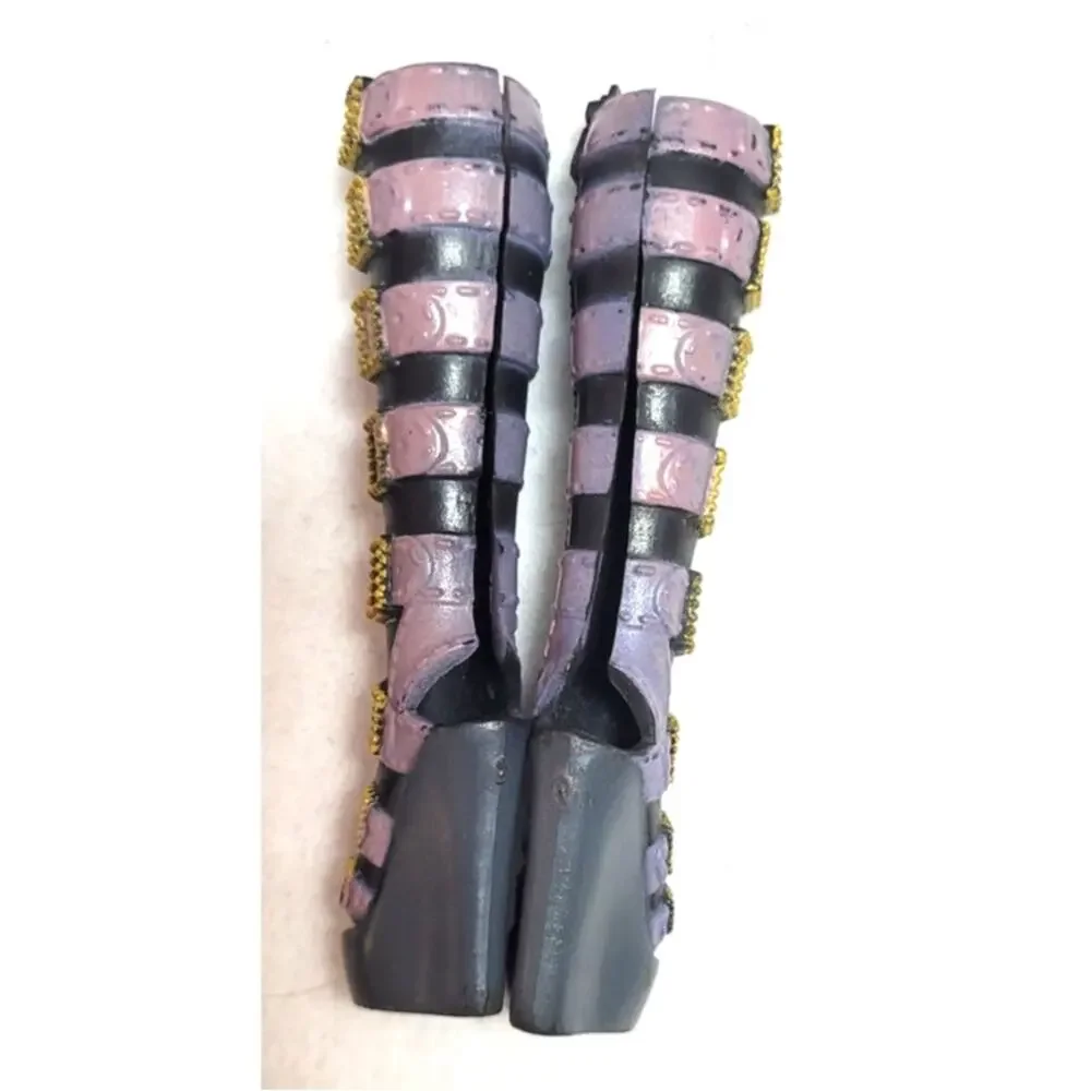 Monster High Clawdeen Wolf Boots Buckle Purple Black Reproduction